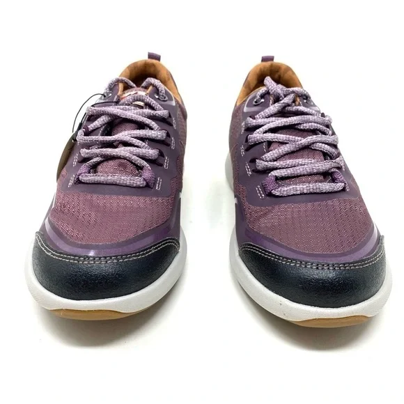 Cobb Hill WOMEN'S SKYLAR WATERPROOF LOW LACE-UP SNEAKER Purple WIDE - Picture 3 of 8